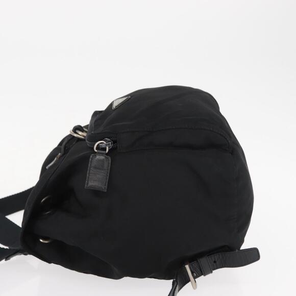 PRADA Backpack Nylon Black Silver Auth 154530 main image 5